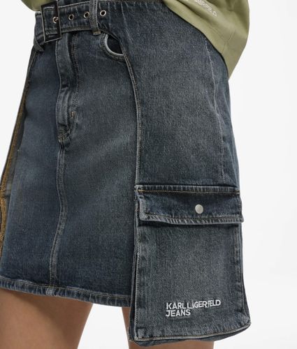 Mini Jupe En Denim Avec Détails De Boucle, , , Taille: Xs - KL Jeans - Modalova
