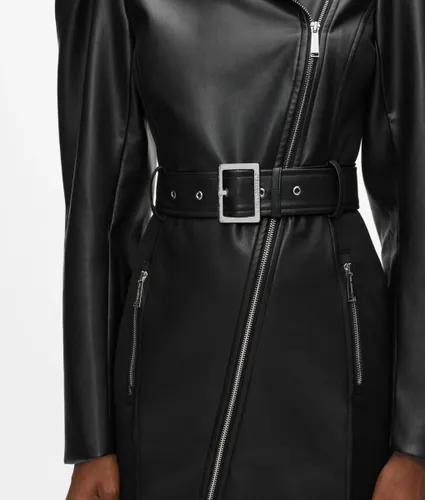 Robe Esprit Motard En Simili-cuir, , , Taille: 38 - Karl Lagerfeld - Modalova