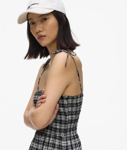 Robe À Bretelles À Carreaux, , Petit Motif À Carreaux Noirs Et Blancs, Taille: Xs - KL Jeans - Modalova