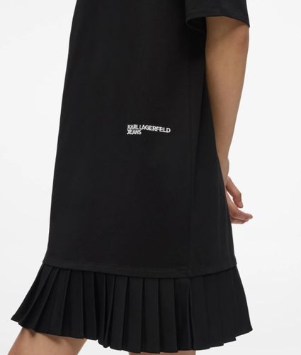 Robe T-shirt À Ourlet Plissé, , , Taille: Xs - KL Jeans - Modalova
