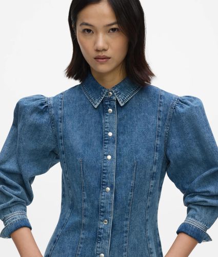 Robe En Denim À Manches Bouffantes, , , Taille: Xs - KL Jeans - Modalova