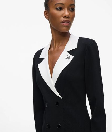 Robe Blazer En Maille Monochrome, , /, Taille: Xs - Karl Lagerfeld - Modalova