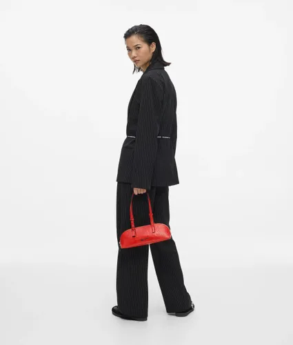 Sac Porté Épaule De Forme Allongée En Croco, , Rouge À Haut Risque, Taille: One Size - KL Jeans - Modalova