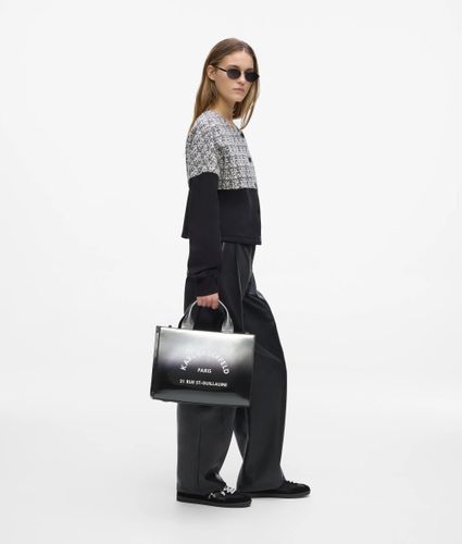 Sac En Toile De Taille Moyenne À Motif Dégradé Rue St-guillaume, , , Taille: One Size - Karl Lagerfeld - Modalova