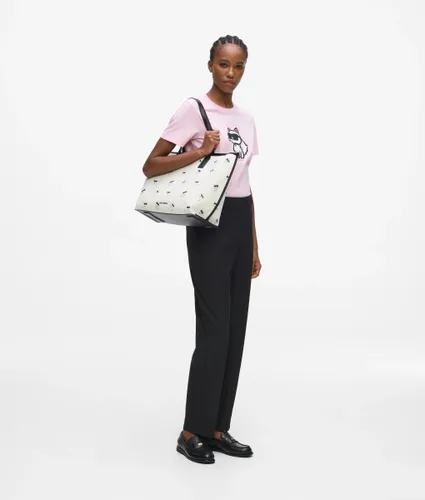 Sac En Toile Ikon Choupette Avec Liseré, , , Taille: One Size - Karl Lagerfeld - Modalova