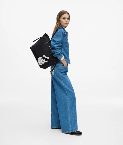 Sac En Toile Avec Cordon De Serrage Ikon Choupette, , , Taille: One Size - Karl Lagerfeld - Modalova