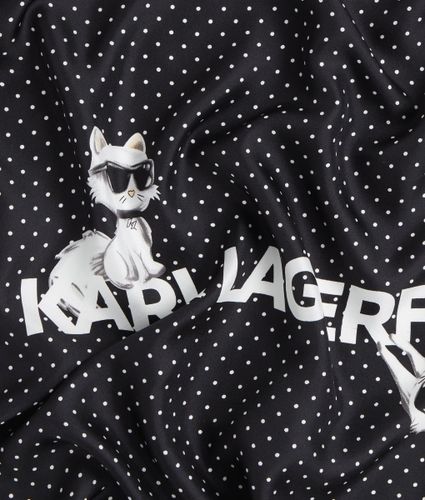 Écharpe En Soie Ikon Choupette, , , Taille: One Size - Karl Lagerfeld - Modalova