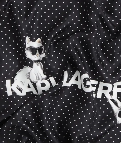 Écharpe En Soie Ikon Choupette, , , Taille: One Size - Karl Lagerfeld - Modalova