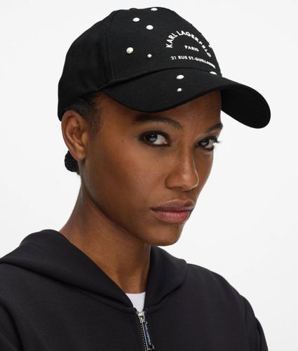 Casquette En Fausses Perles Rue St-guillaume, , , Taille: One Size - Karl Lagerfeld - Modalova