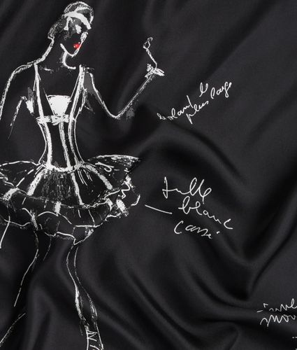 Écharpe En Soie K/ballet, , , Taille: One Size - Karl Lagerfeld - Modalova