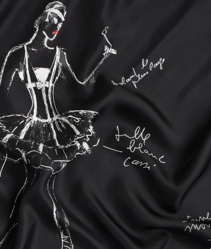 Écharpe En Soie K/ballet, , , Taille: One Size - Karl Lagerfeld - Modalova