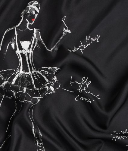 Écharpe En Soie K/ballet, , , Taille: One Size - Karl Lagerfeld - Modalova