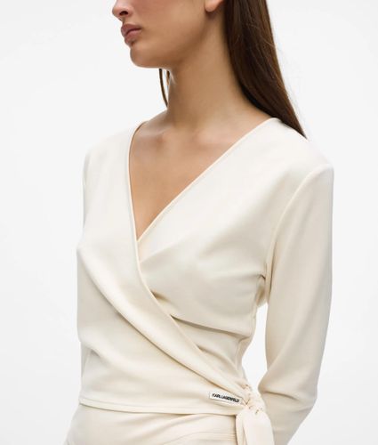 Haut Cache-cœur Loungewear, , , Taille: M - Karl Lagerfeld - Modalova