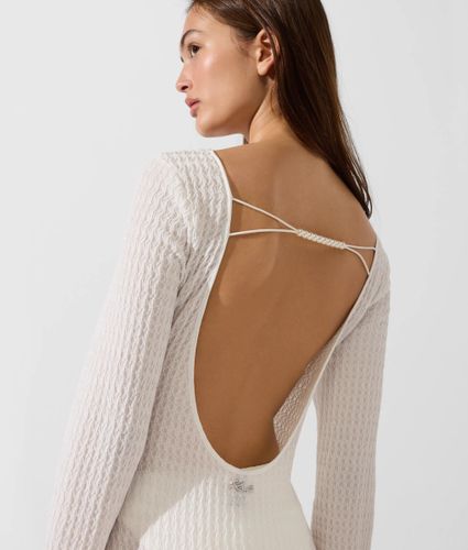 Mini-robe De Plage Texturée Ornée De Perles Fantaisie, , , Taille: Xs - Karl Lagerfeld - Modalova