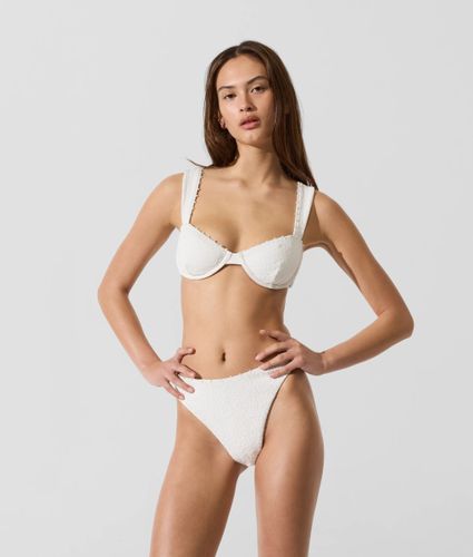 Bas De Bikini Texturé Orné De Perles Fantaisie, , , Taille: Xs - Karl Lagerfeld - Modalova