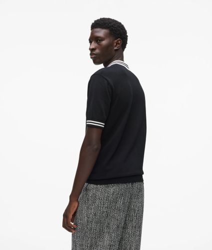 Polo Zippé En Maille Karl Dna, , , Taille: Xs - Karl Lagerfeld - Modalova