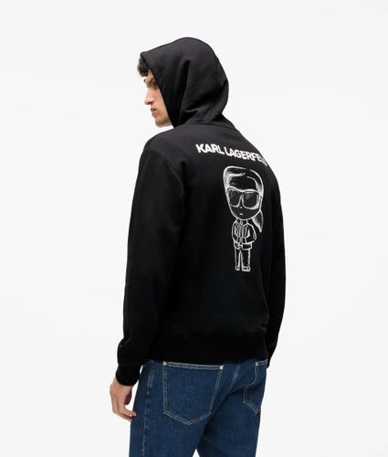 Sweat À Capuche À Croquis Ikon, , , Taille: Xs - Karl Lagerfeld - Modalova