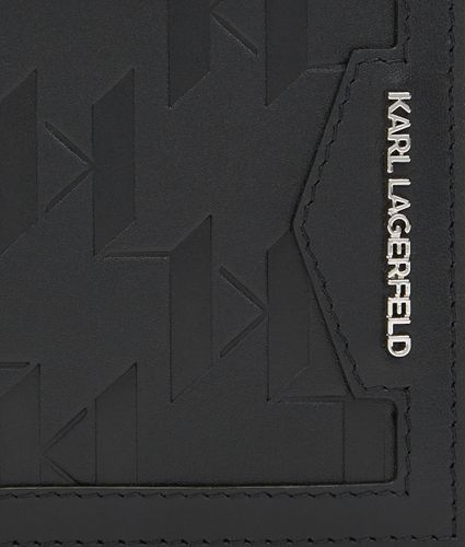Portefeuille À Double Rabat En Cuir K/loom, , , Taille: One Size - Karl Lagerfeld - Modalova