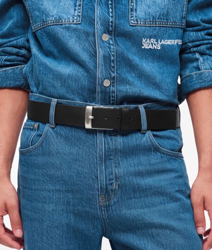 Ceinture En Cuir À Boucle Carrée, , , Taille: 85 - KL Jeans - Modalova