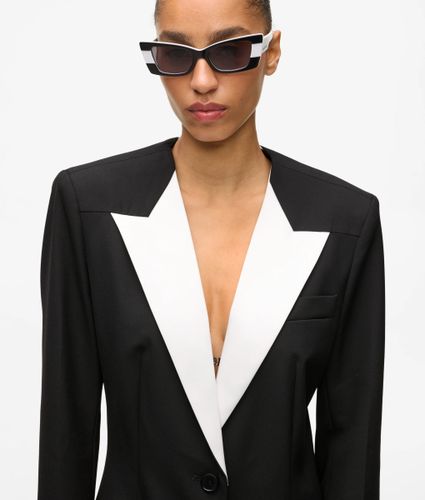 Blazer À Revers Contrastés, , /, Taille: 38 - Karl Lagerfeld - Modalova