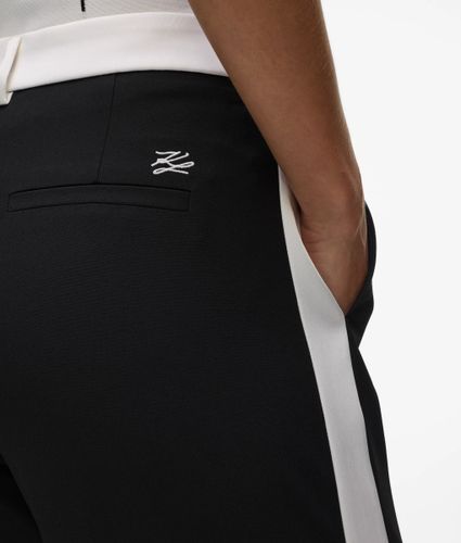 Pantalon Ajusté À Empiècements En Satin, , , Taille: 38 - Karl Lagerfeld - Modalova