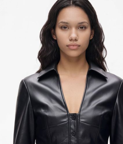 Chemise En Simili-cuir À Col En V, , , Taille: S - KL Jeans - Modalova