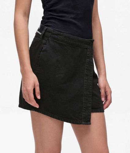 Mini-jupe En Denim Portefeuille, , , Taille: Xs - KL Jeans - Modalova
