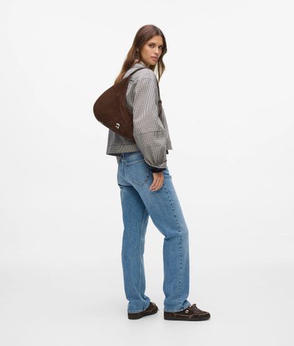 Sac Hobo Ikon En Faux Daim Lisse, , , Taille: One Size - Karl Lagerfeld - Modalova