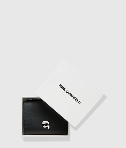 Portefeuille À Double Rabat Ikon Lisse, , , Taille: One Size - Karl Lagerfeld - Modalova