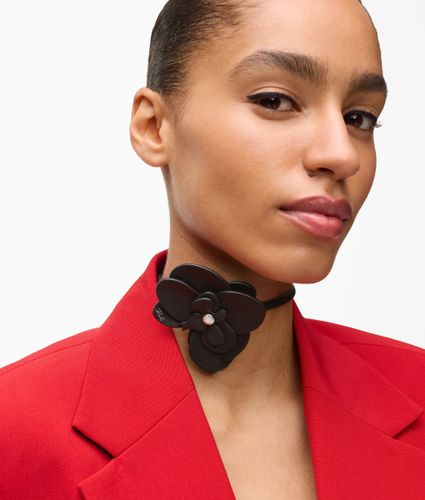 Col À Motif Fleurs K/signature, , , Taille: One Size - Karl Lagerfeld - Modalova