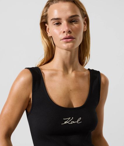 Mini-robe Côtelée Signature, , , Taille: Xs - Karl Lagerfeld - Modalova