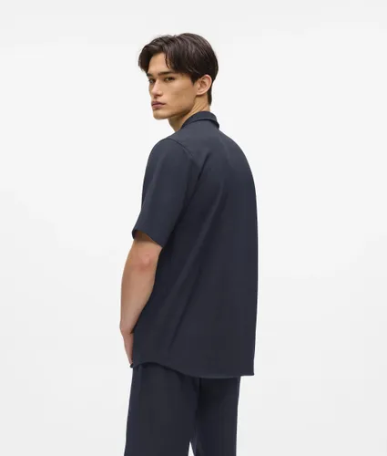 Chemise À Manches Courtes Monogram, , , Taille: S - Karl Lagerfeld - Modalova