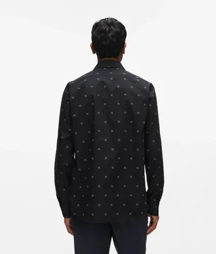 Chemise À Motif Monogram Façon All-over, , , Taille: 37 - Karl Lagerfeld - Modalova