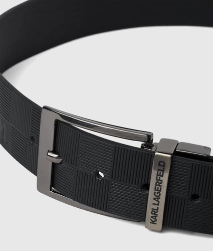 Ceinture Réversible À Motif Damier, , , Taille: 80 - Karl Lagerfeld - Modalova