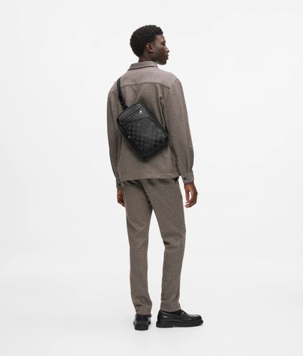 Sac À Bandoulière Vertical À Motif Damier Monogram, , , Taille: One Size - Karl Lagerfeld - Modalova