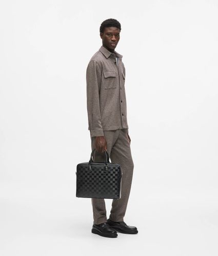 Sac Pour Ordinateur Portable Monogram À Motif Damier, , , Taille: One Size - Karl Lagerfeld - Modalova
