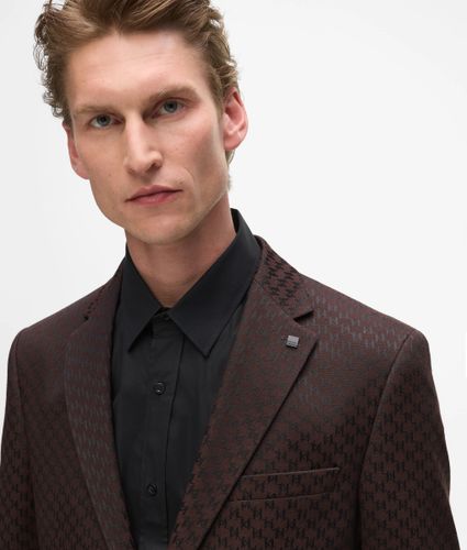 Veste De Costume À Motif Monogram Façon All-over, , /, Taille: 46 - Karl Lagerfeld - Modalova