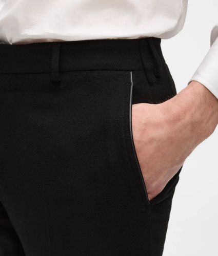 Pantalon De Costume Ajusté À Finitions En Simili-cuir, , , Taille: 48 - Karl Lagerfeld - Modalova