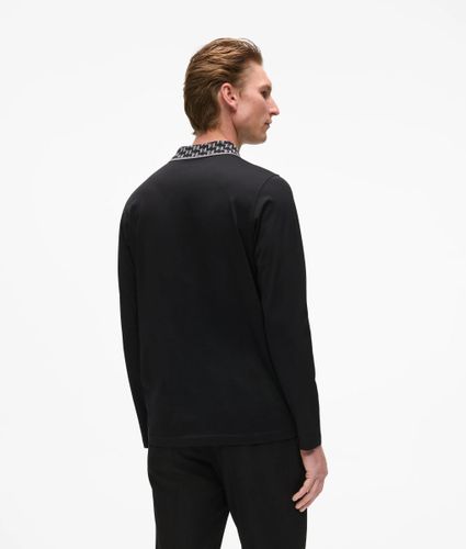 Polo À Col Monogram, , , Taille: Xs - Karl Lagerfeld - Modalova