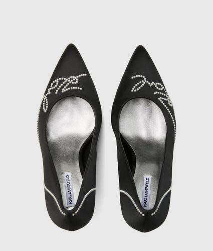 Escarpins À Talons Sarabande Ornés De Perles Fantaisie, , , Taille: 35 - Karl Lagerfeld - Modalova