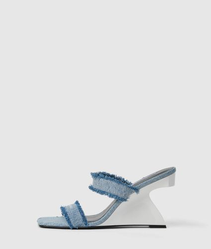Sandales À Talons En Denim À Double Bride Waverly, , , Taille: 36 - KL Jeans - Modalova