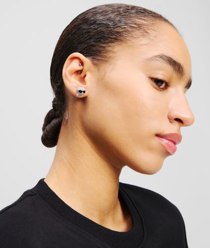 Boucles D'oreilles À Breloque Pavées, , , Taille: One Size - Karl Lagerfeld - Modalova