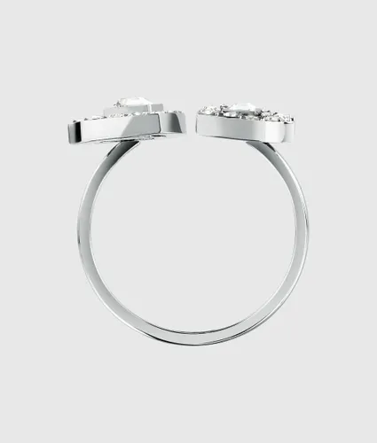 Bague Double Cœur En , , , Taille: 14 - Karl Lagerfeld - Modalova