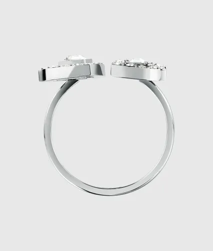 Bague Double Cœur En , , , Taille: 14 - Karl Lagerfeld - Modalova