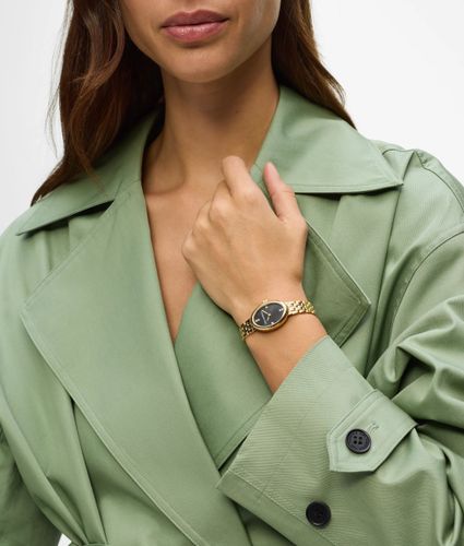 Montre Ovale À Cadran Sombre, , , Taille: One Size - Karl Lagerfeld - Modalova