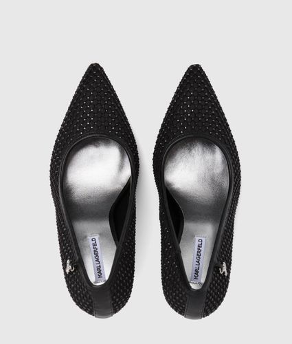 Escarpins En Mesh Ornés De Pierres Fantaisie Sarabande, , /, Taille: 35 - Karl Lagerfeld - Modalova
