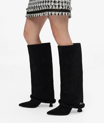 Bottes Hautes À Revers Rabattable Debutante, , , Taille: 35 - Karl Lagerfeld - Modalova