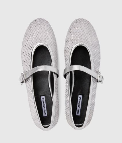 Babies En Mesh Karo Ornées De Pierres Fantaisie, , , Taille: 35 - Karl Lagerfeld - Modalova