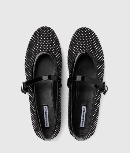 Babies En Mesh Karo Ornées De Pierres Fantaisie, , /, Taille: 35 - Karl Lagerfeld - Modalova