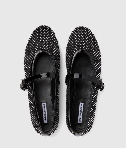 Babies En Mesh Karo Ornées De Pierres Fantaisie, , /, Taille: 35 - Karl Lagerfeld - Modalova